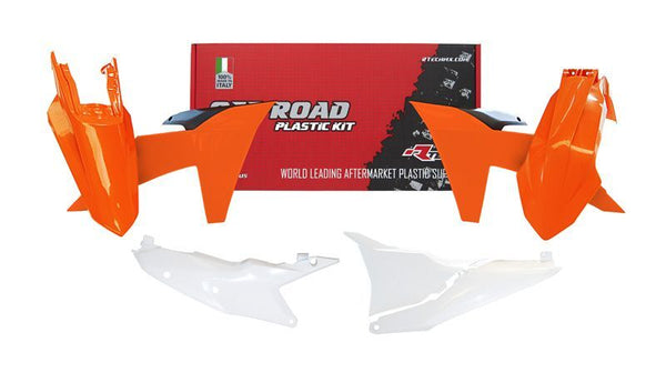 Racetech plastic kit with left air cans panel-OEM-Color R-Kitktm-Oem-524