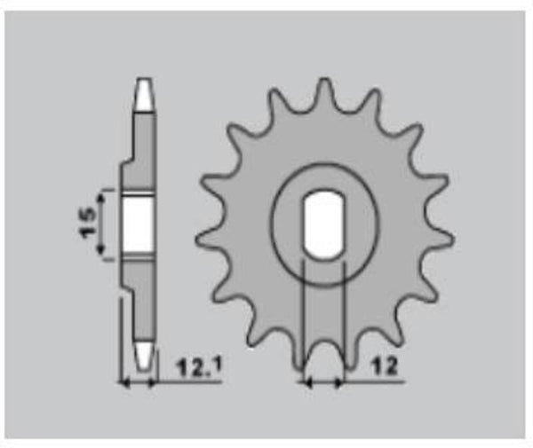 PBR Acciaio Standard Front Sprock 2105 - 428 2105 9 18NC