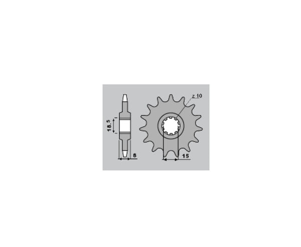 PBR Steel Standard Front Sprock 599 - 428 599 15 18NC
