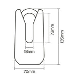 Oxford Monster Disc Lock - giallo di 36m