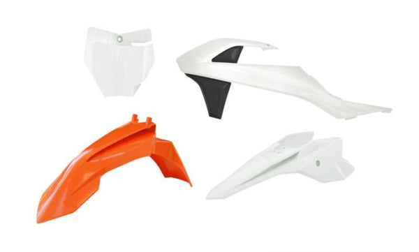 Racetech Plastic Kit-4 Parti in bianco e nero per KTM R-Kitktm-AR2-050