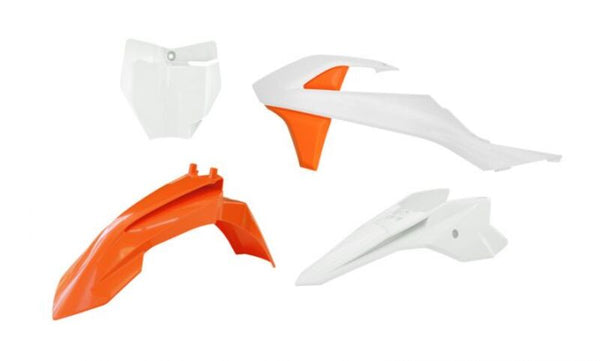 Racetech Plastic Kit-4 Parti arancione /bianco a KTM R-Kitktm-AR3-050