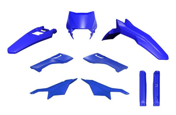 Kit di plastica racetech 6 parti blu-blu r-kitsur-bl0-624