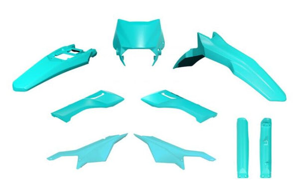 Kit di plastica Racetech 6 parti-aquamarine r-kitsur-va0-624