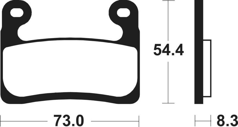 Tecnium Street Performance Sinterite Metal Brake Pads - MF460 1127819