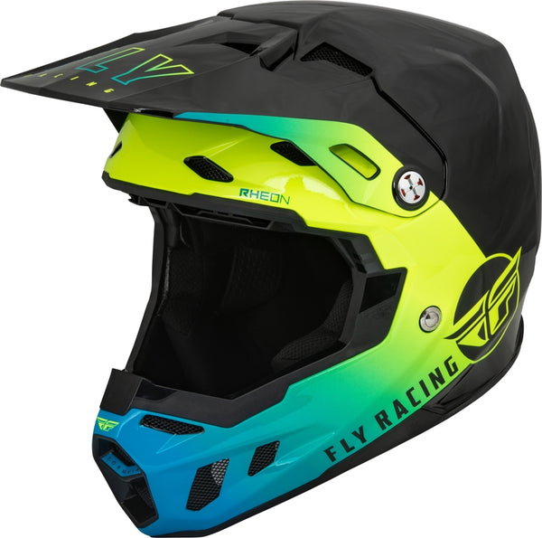 Fly Racing Formula CC Centro Casco Black/Blue/Hi-Vis 73-4320XS