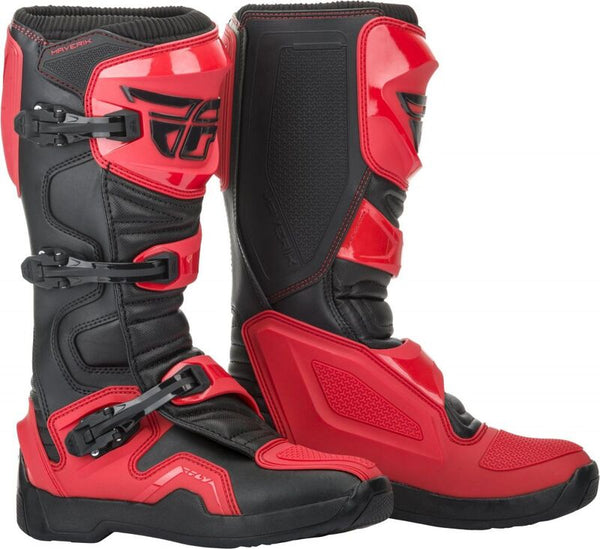 Fly Racing Maverik Boots Red/Black SZ 12 364-67312