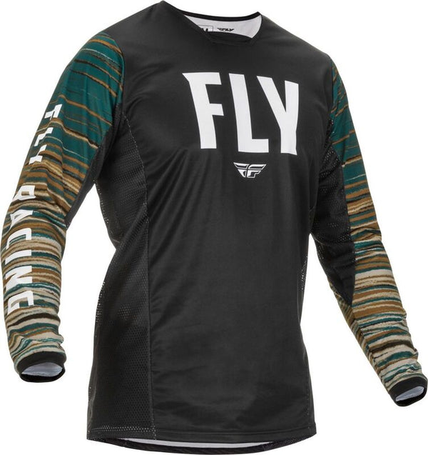 Fly Racing Kinetic Wave Jersey Black/Room MD 375-520m