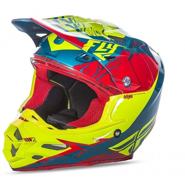 Fly Racing F2 Carbon MIPS RETPOSPEC 2017 Red/Hi-Vizion PP 73-4213S