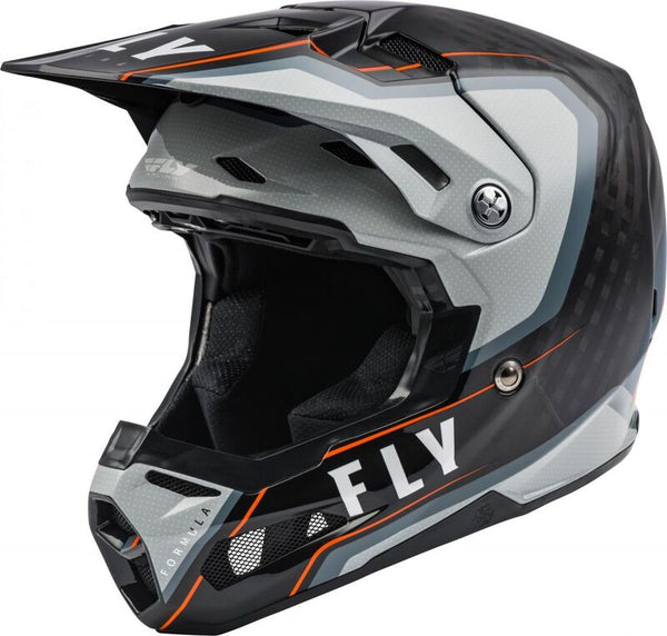 FORMULA RACE ESCIPARE Casco assone in carbonio nero/grigio/arancione XL 73-4428x