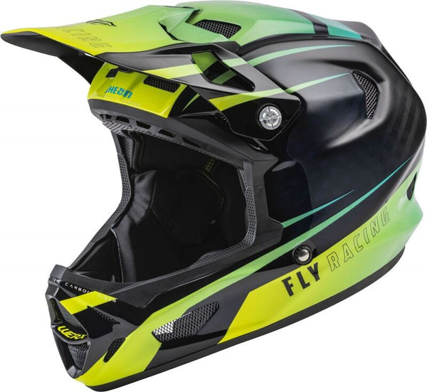 Fly Racing Werx-R Casco Hi-Vis/Teal Carbon XL 73-9223x