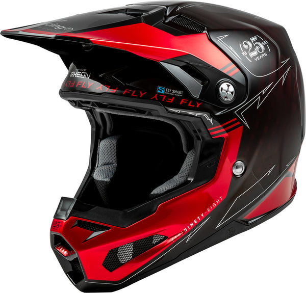 Fly Racing Formula Smart Carbon Legacy Helmet - Red Carbon/Black 73-4447x
