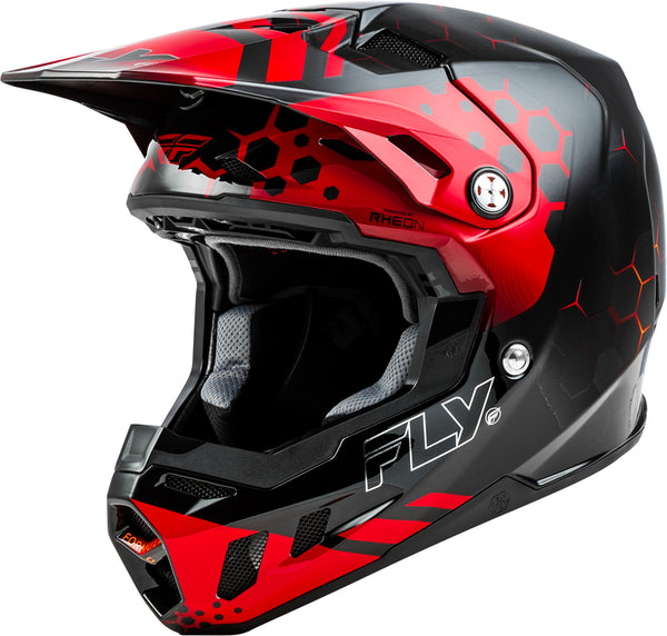 Fly Racing Formula CC Tectonic Helmet - nero/rosso/arancione 73-4331x
