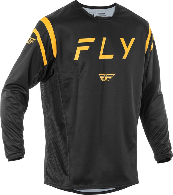 Fly Racing Kinetic Center Jersey - nero/oro 378-520m