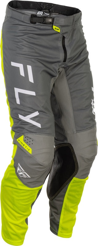 Fly Racing Kinetic Mesh Pants - Gray/Yellow 379-32432