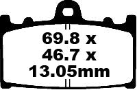 EBC Brake Pak Pad Carbon TT Dirt FA366TT