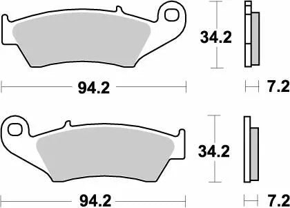 MOTO-MASTER BRAKE PAD NITRO 093421