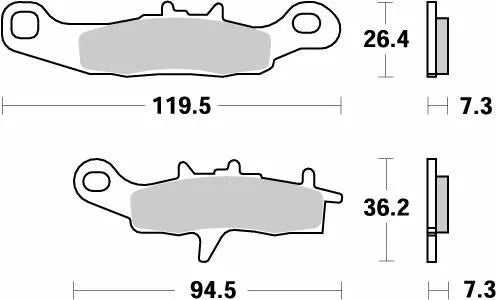 MOTO MASTER BRAKE PAD NITRO 093921