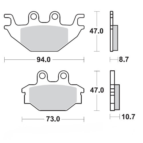 MOTO MASTER BRAKE PAD NITRO 098321