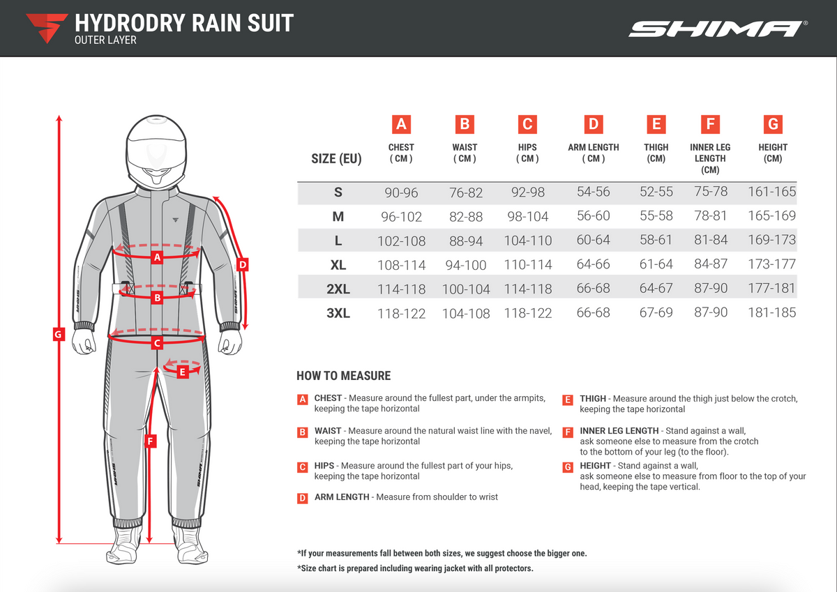 Pantaloni di pioggia shima idrodry+ nero