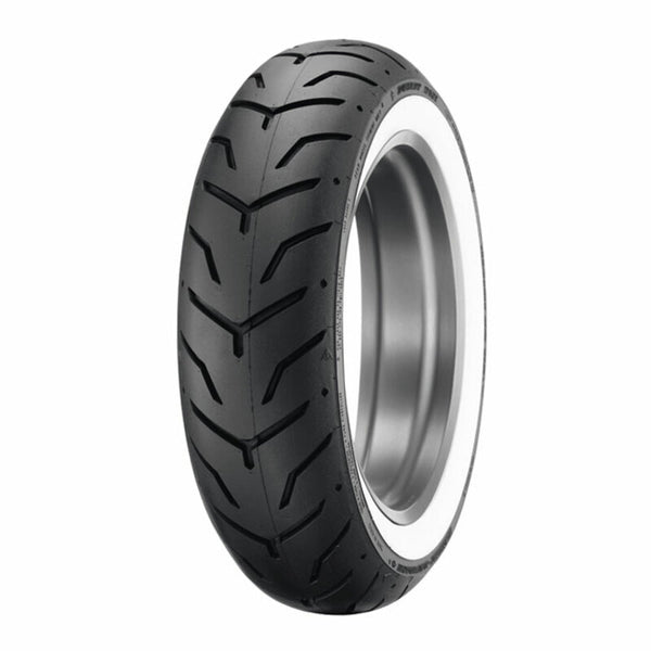 Dunlop Tire D407 (Harley-D) www www white-white-sidewall 180/65 b 16 m/c 81h tl