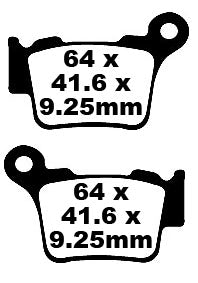 EBC Brake Pak Pad Carbon TT Dirt FA368TT