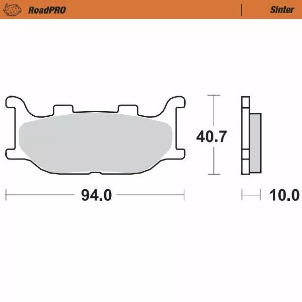 Moto-master Brake Pad Pad Sinter Front 403801