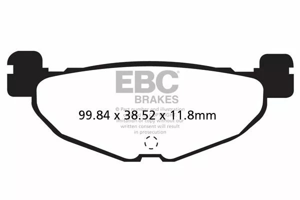 Brake Pad EBC HH Sint Scooter SFA408HH