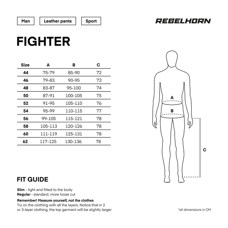 Ribelhorn Mc-Leather Pants Fighter Black