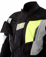 Rebelhorn Textile MC jacket Hardy II Gray /Black /Flu Yellow