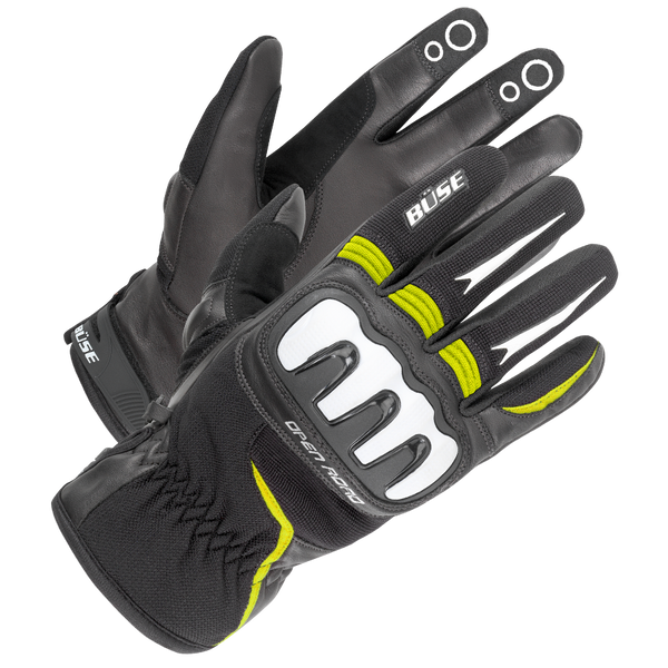 Büse MC-Gloves Open Road Sport Black /Flue