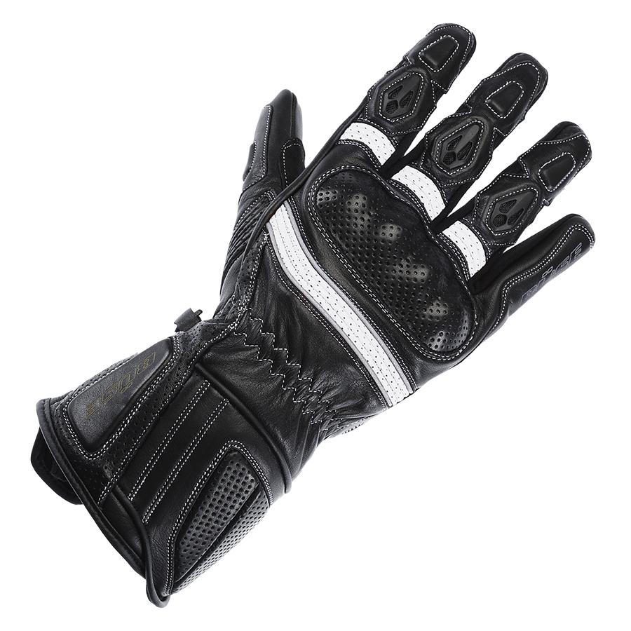 Büse Dam Mc-Sport Gloves Pit Lane Pro Black /White