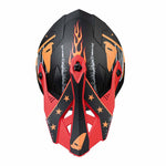 Casco UFO Cross MC Intrepido nero /rosso /arancione