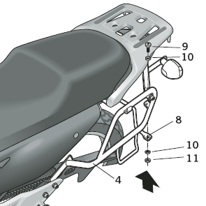 Shad 3p System Bracket (Side) - Honda XL 700 V Transalp (H0tr78sf)