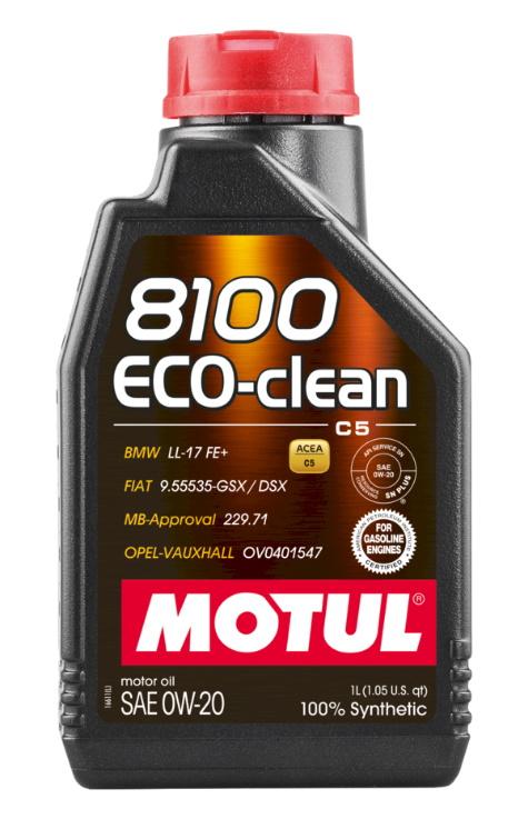 Motul 8100 Eco-Clean 0W20 1L (12pcs/cartone)