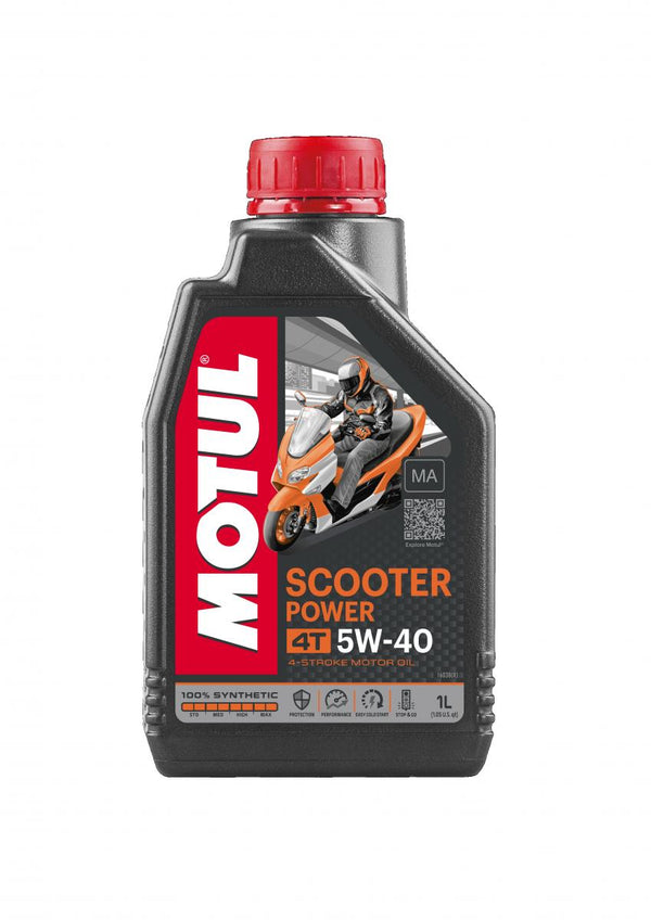 Motul Scooter Power 4T 5W-40 MA 1L (12pcs/cartone)