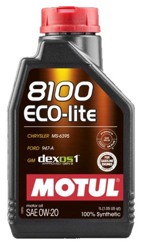 Motul 8100 ECO-Lite 0W20 1L (12pcs/cartone)