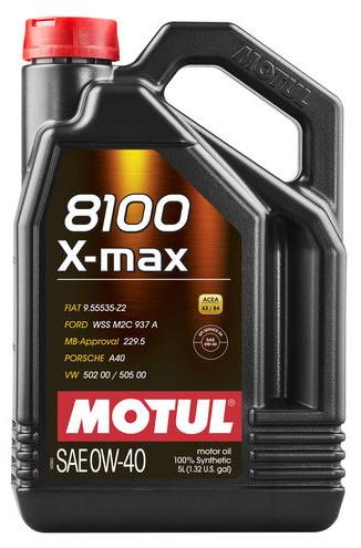 Motul 8100 X-MAX 0W40 5L (4 pezzi/cartone)