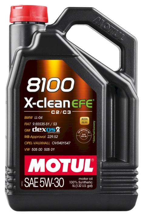 Motul 8100 X-CLEAN EFE 5W30 5L (4 pezzi/cartone)