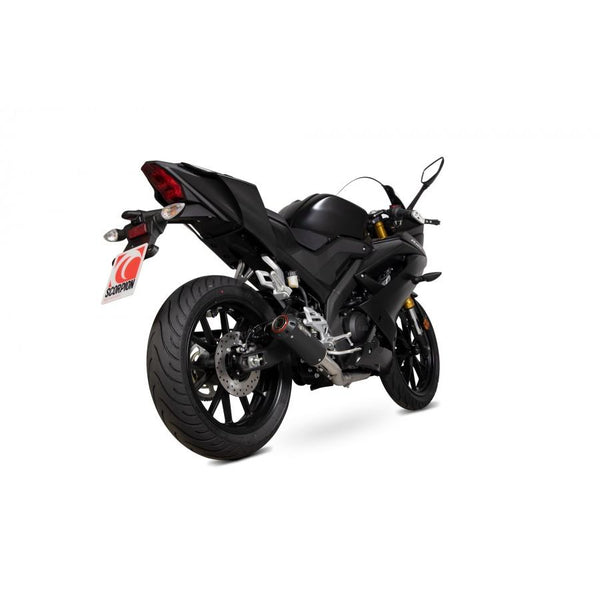 Yamaha YZF-R125 2019-2020 Sistema completo Sistema Full System Black Ceramic Coated Sleeve