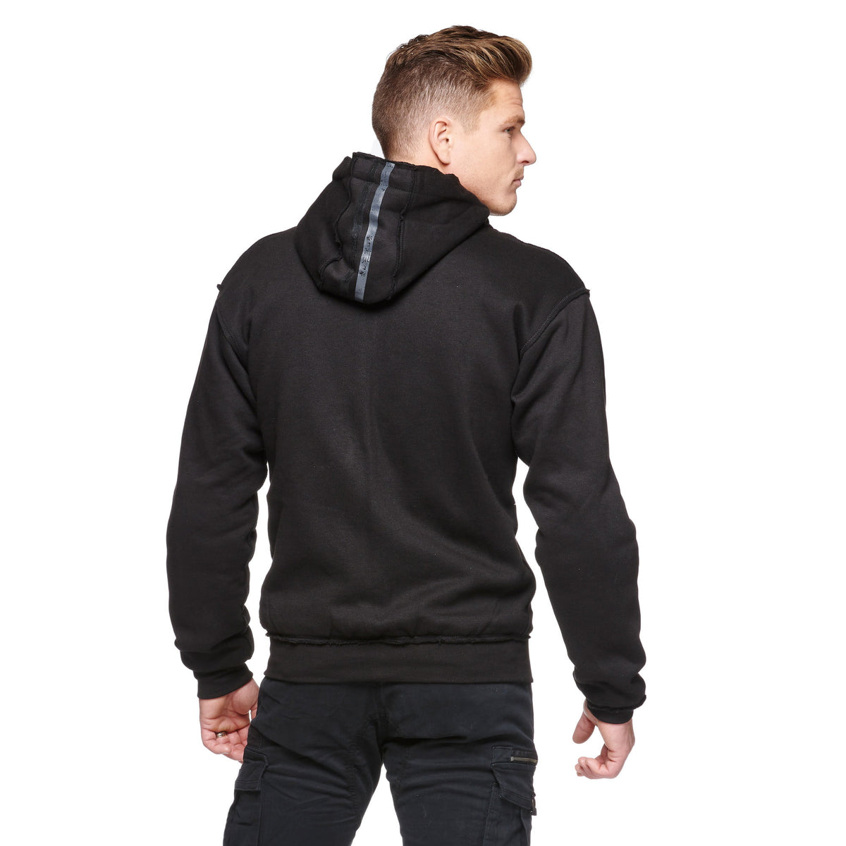 Sweep kevlar mc-hoodie strisce nere