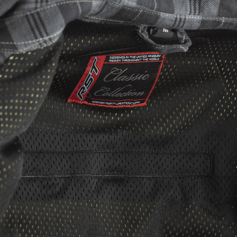 RST Kevlar MC Shirt Lumberjack nero