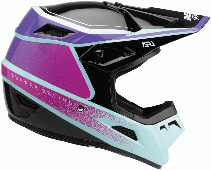 Risposta Barn Cross MC Helmet AR1 Vivd Black /Lila