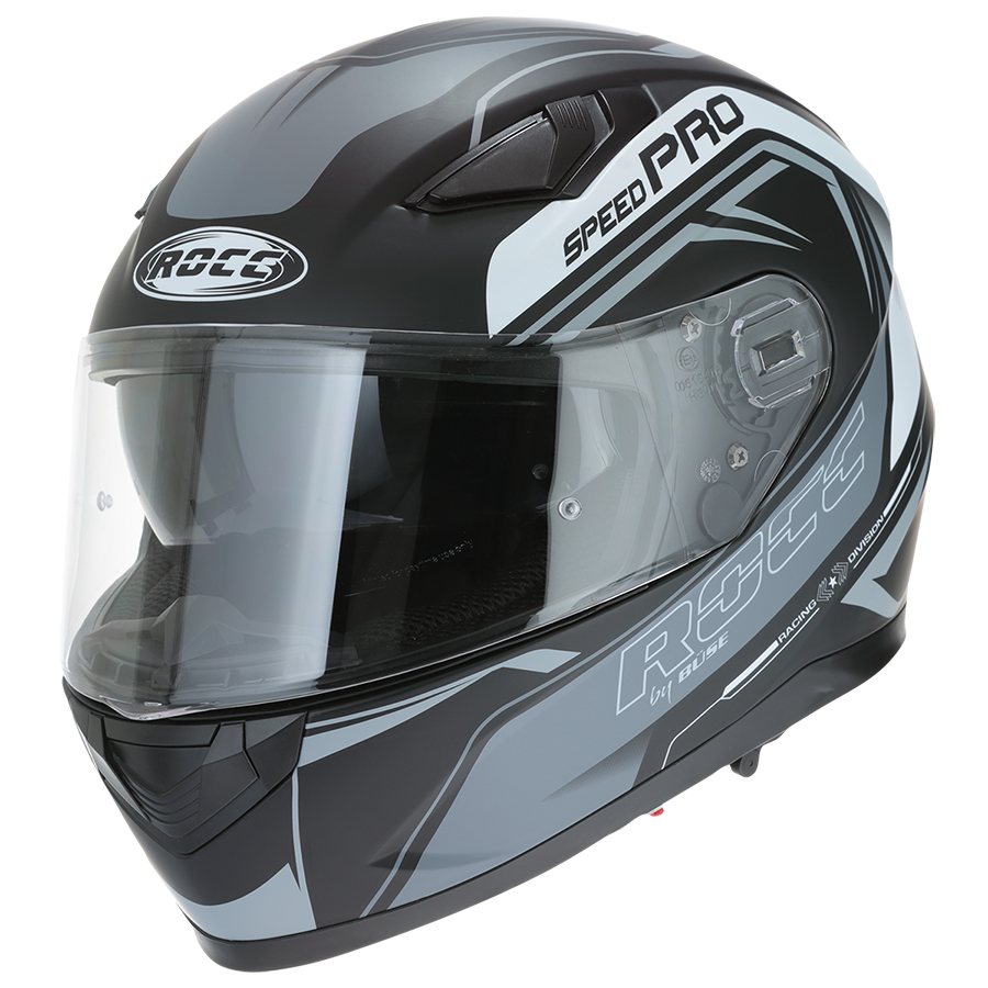 ROCC 451 Casco MC integrale Matt nero /grigio