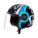 Helmet SMK Jet MC Retro Speed ​​Blue