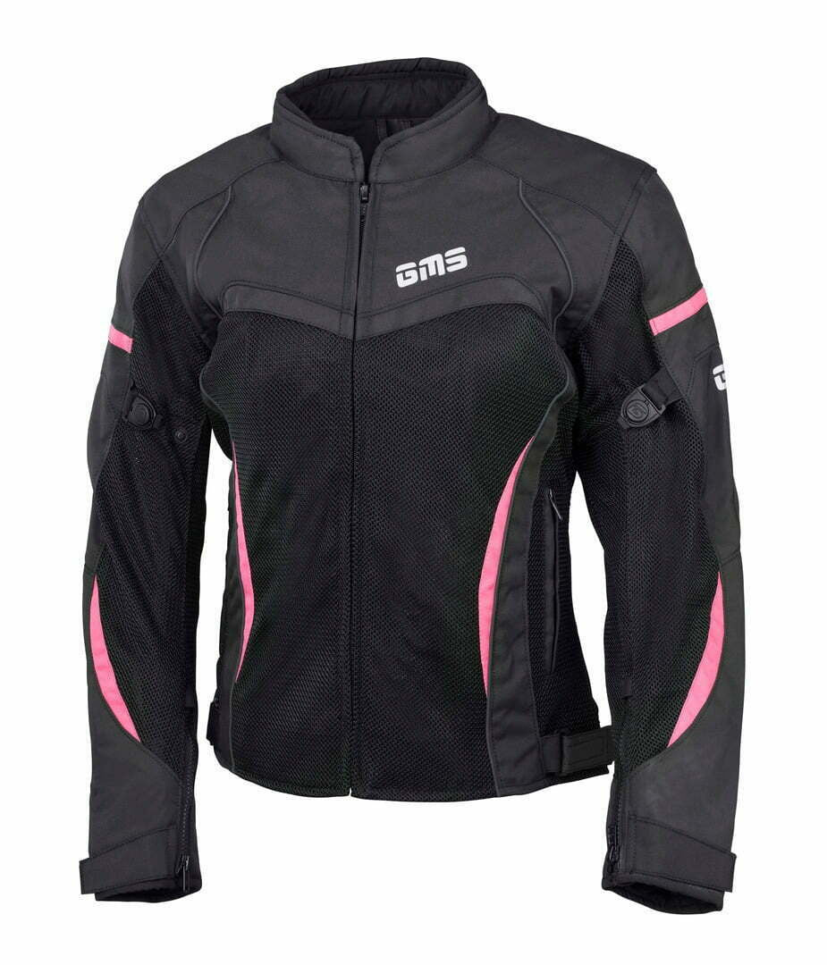 GMS Women Textile Mc jacket Tara Mesh Black /Pink