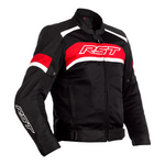 Rst textile mc-jacket pilot black /red