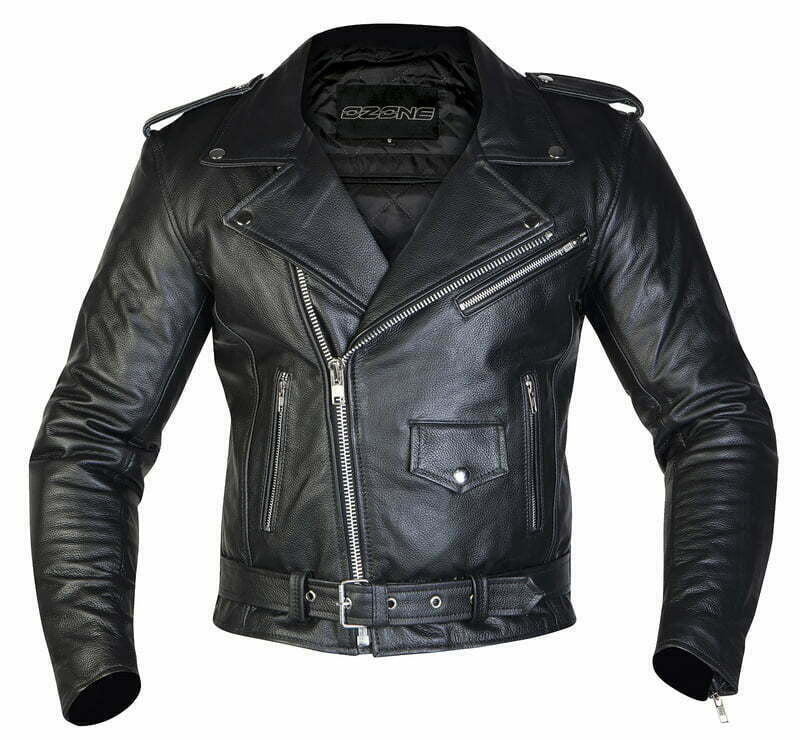 Ozone mc-leather jacket ramones black