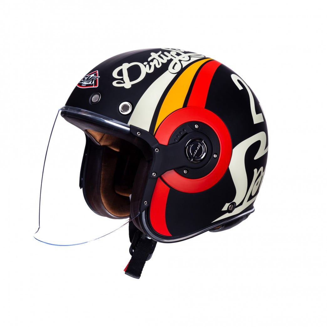 Helmet SMK Jet MC Retro Red