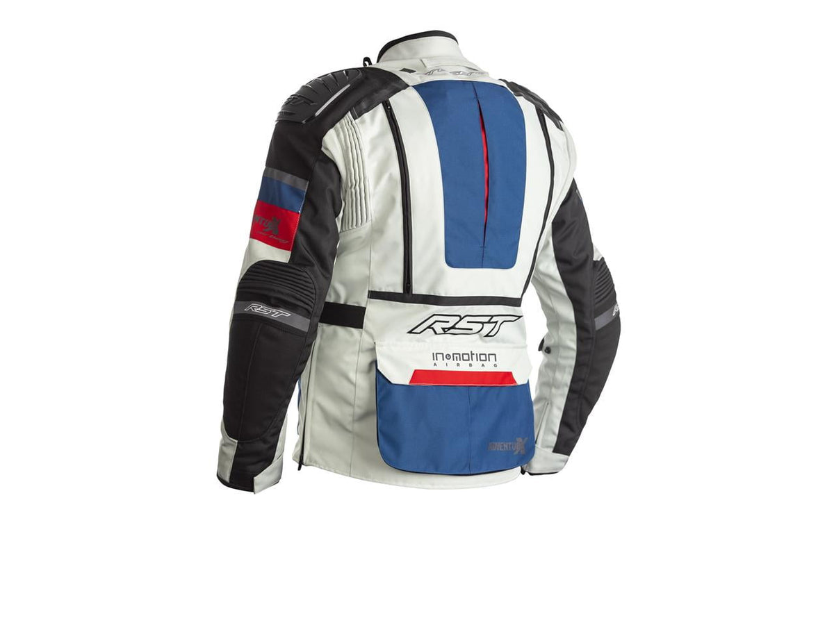 RST Airbag Textile MC Jacket Adventure-X Blue /Red